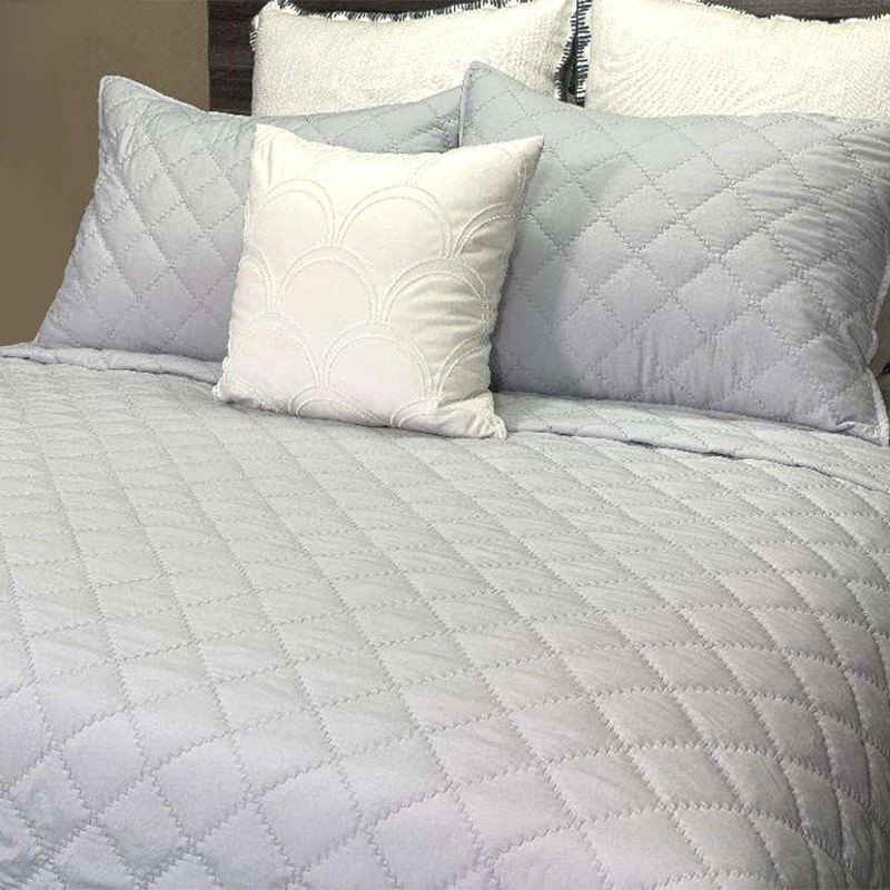 Solidum Microfiber Quilt Set